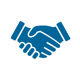 Hand Shake Icon on White Background